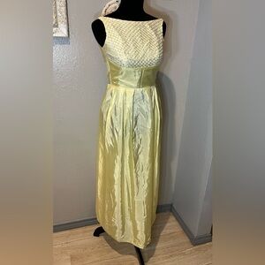Vintage 1960’s Yellow Evening Gown